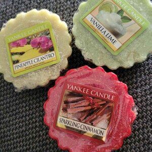 3 yankee candle melts